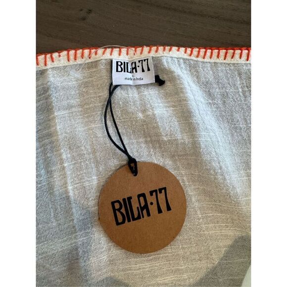 NWT BILA 77 Women’s Beige Boho Cotton Halter Top Size Large - Picture 3 of 5